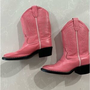 Old West Cowgirl boots little kid pink